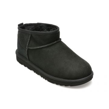 Ghete UGG negre, 113075K, din piele intoarsa