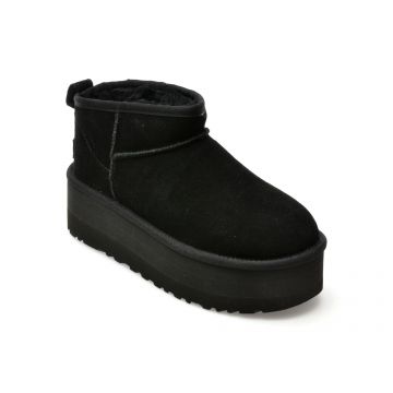 Ghete UGG negre, 1135092, din piele intoarsa