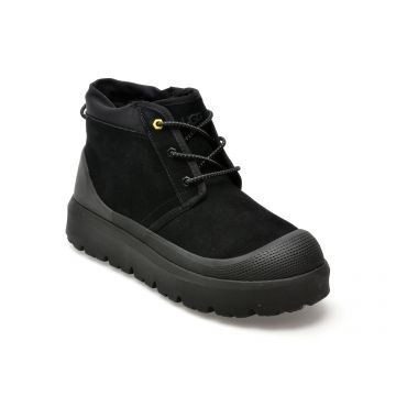 Ghete UGG negre, 1143991, din piele intoarsa