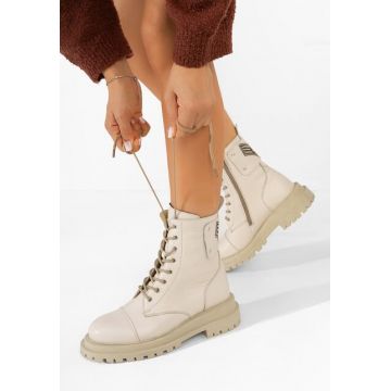 Bocanci dama piele Navara bej