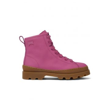 Ghete de piele cu aplicatie logo discreta Brutus 609
