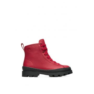 Ghete de piele cu aplicatie logo discreta Brutus 609