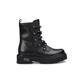 Ghete de piele cu fermoar Slash 3907
