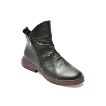 Ghete GRYXX negre, 6042, din piele naturala