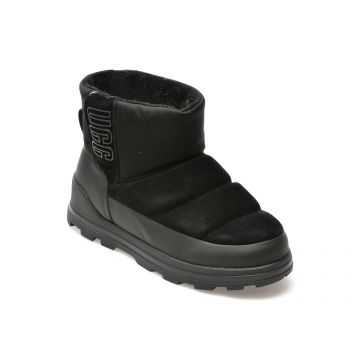 Ghete UGG negre, 1143932, din piele intoarsa