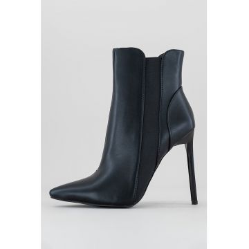 Botine de piele ecologica cu toc inalt Axelle Botine de piele ecologica cu toc inalt Axelle