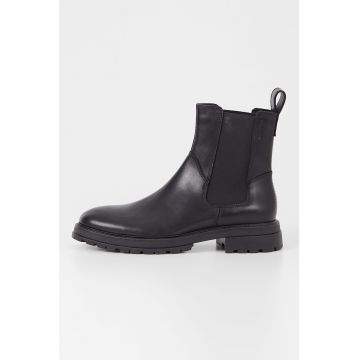Ghete Chelsea inalte de piele