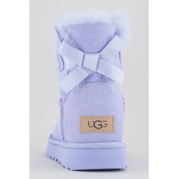Ghete slip-on din piele intoarsa Mini Bailey Bow II