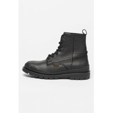 Ghete de piele cu aspect texturat