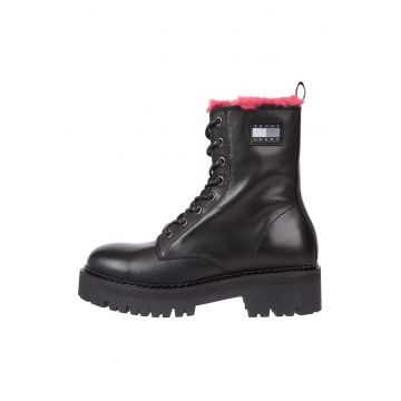 Ghete din piele cu model uni