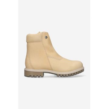 A-COLD-WALL* pantofi înalți de piele bărbați, culoarea bej TB0A66UBX19-STONE