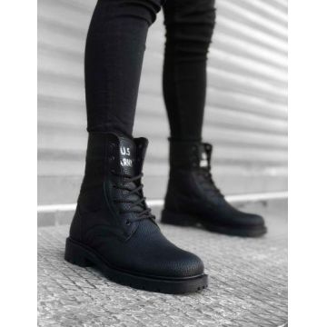 Ghete barbati negre B9766 A31-4