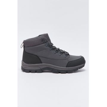 Ghete de piele ecologica cu garnituri textile