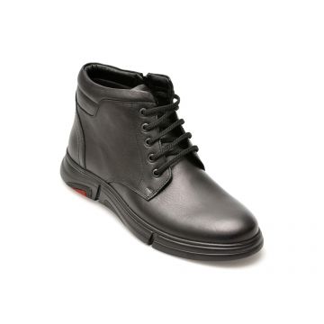 Ghete OTTER negre, CISE10R, din piele naturala