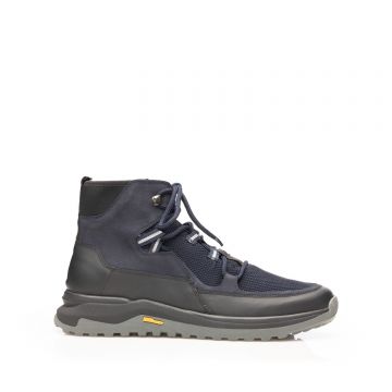 Ghete bărbați din piele naturală, Leofex - 742 Blue Box