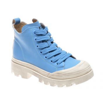 Ghete casual GRYXX albastre, 10201, din piele naturala