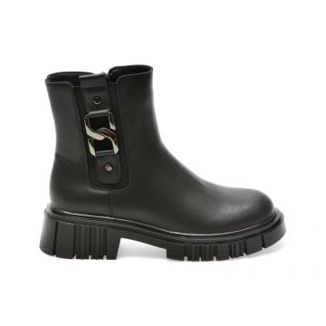 Ghete GRYXX negre, 696D61, din piele naturala