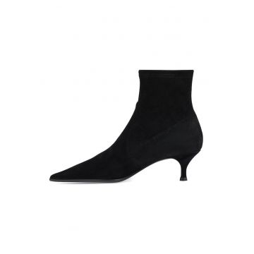 Botine cu varf ascutit - Negru