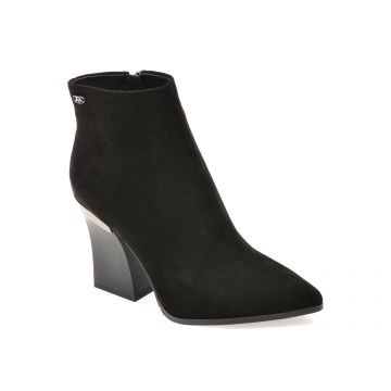 Botine elegante EPICA negre, 2557, din piele intoarsa Botine elegante EPICA negre, 2557, din piele intoarsa