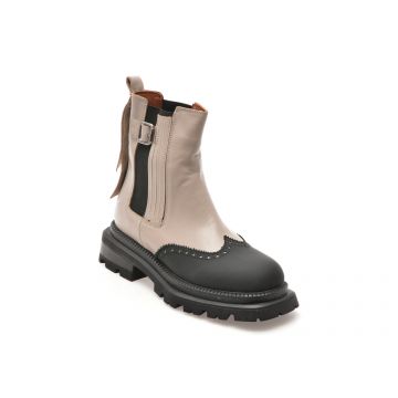 Ghete casual EPICA gri, 16402, din piele naturala