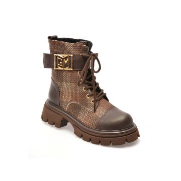 Ghete casual GRYXX maro, 043GM38, din piele ecologica