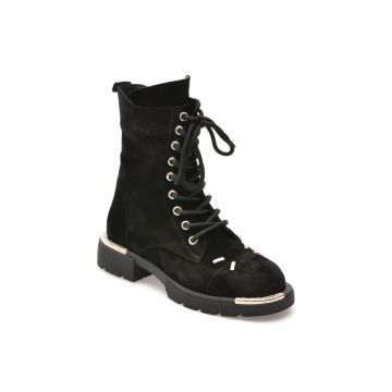 Ghete casual GRYXX negre, 16705, din piele intoarsa