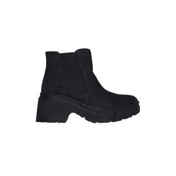 Botine Chelsea din material textil BOBS - Negru stins