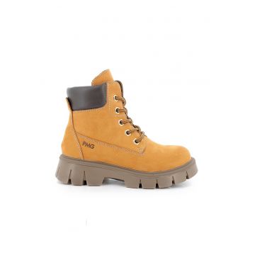 Bocanci de piele nabuc