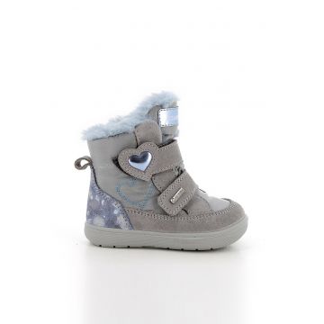 Ghete cu velcro si garnituri de piele intoarsa