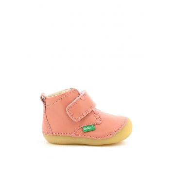 Ghete din piele cu velcro