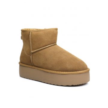 Ghete dama talpa groasa I1251 camel velur - - Maro