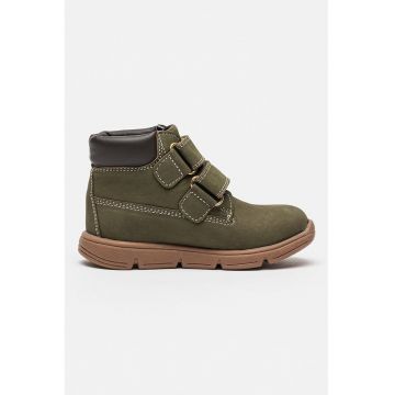 Ghete de piele Conklin - Maro inchis/Verde inchis
