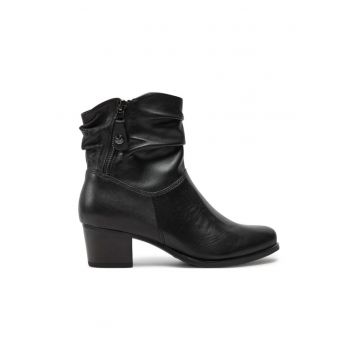 Botine 9-25348-41 Negru -  Piele lacuita