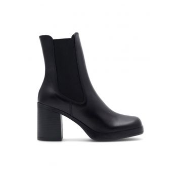 Botine dama -  590558814471738 - Piele naturala - Negru