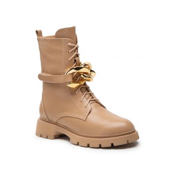 Ghete dama -  301071822 - Piele naturala - Bej