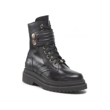 Ghete dama -  301217541 - Piele naturala - Negru