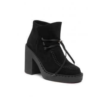 Ghete dama - 301585459 - Negru - Piele naturala/Piele intoarsa - Ghete dama - 301585459 - Negru - Piele naturala/Piele intoarsa -
