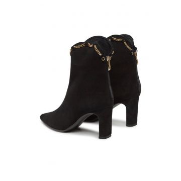 Ghete dama -  303204006 - Negru - Piele naturala/Piele intoarsa
