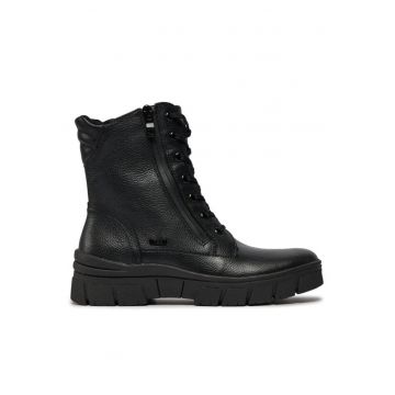 Botine dama  303526405 - Piele naturala - Negru