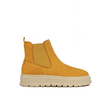 Botine dama 303527433 - Piele naturala/Piele nabuc - Galben