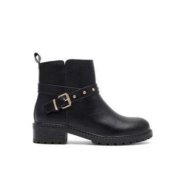 Botine dama -  590558803772938 - Piele ecologica - Negru