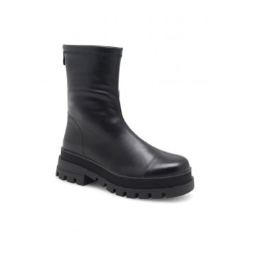 Botine dama -  590558804895439 - Piele ecologica - Negru