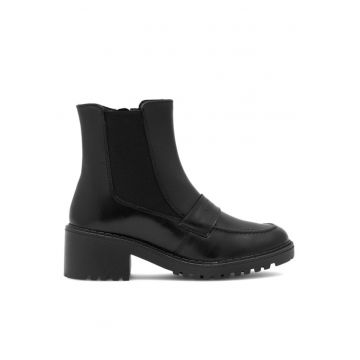 Botine dama -  590558816215539 - Piele naturala - Negru