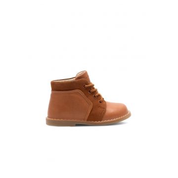 Ghete copii -  590559 - Piele naturala - Maro