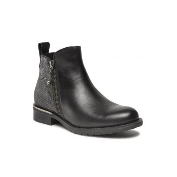 Ghete dama - 5904862040202 - Negru - Piele naturala -