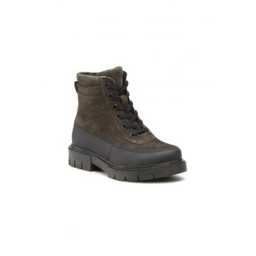 Ghete fete -  5904862275185 - Kaki - Piele naturala/Piele intoarsa