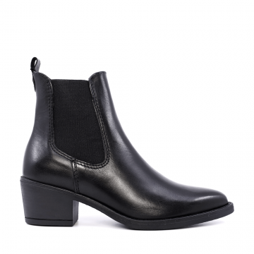 Ghete tip ciocate cu toc femei Benvenuti negre din piele  2218DG4715N
