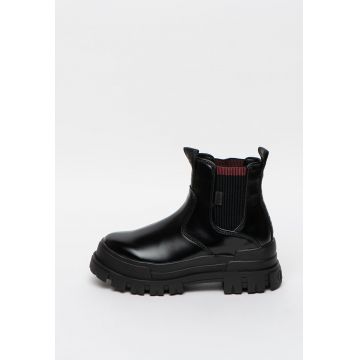 Ghete Chelsea de piele ecologica Aspha