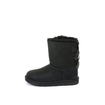 Ghete din piele intoarsa fara inchidere Bailey Bow II