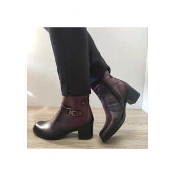 Ghete Casual Dama  141410 Bordo - Bordo